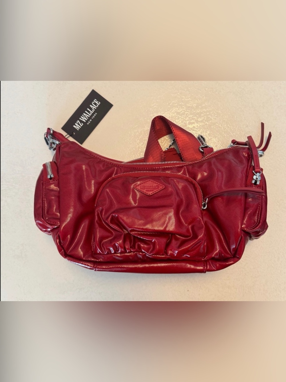 NWT DISCONTINUED Medium Chelsea Shoulder Bag, Apple Gloss